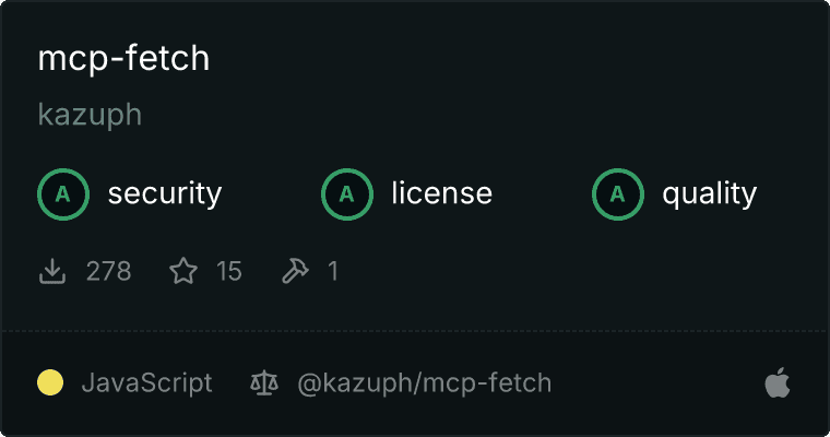 @kazuph/mcp-fetch MCP server