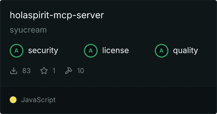 Holaspirit Server MCP server
