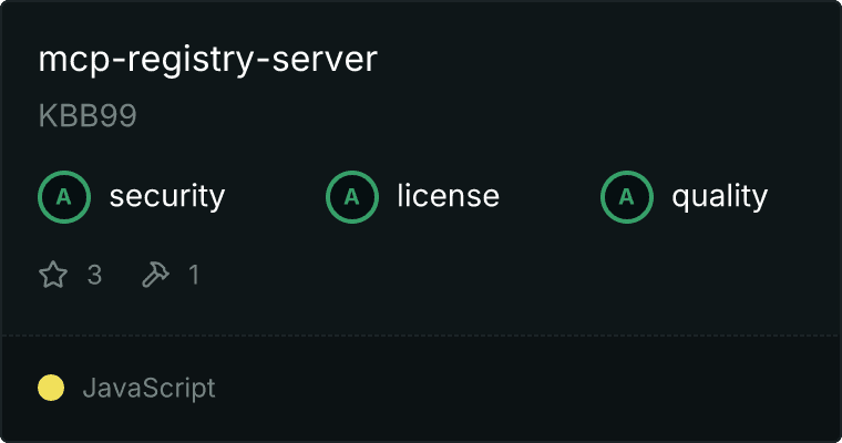 mcp-registry-server MCP server