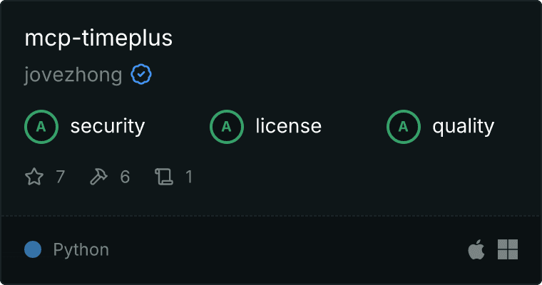 mcp-timeplus MCP server