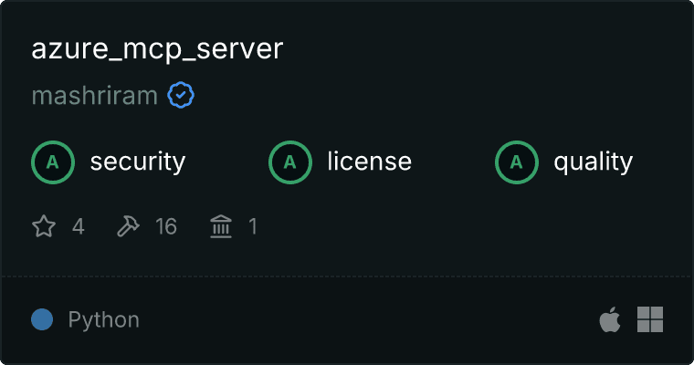 Azure Server MCP server