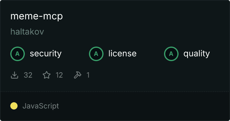 Meme Server MCP server