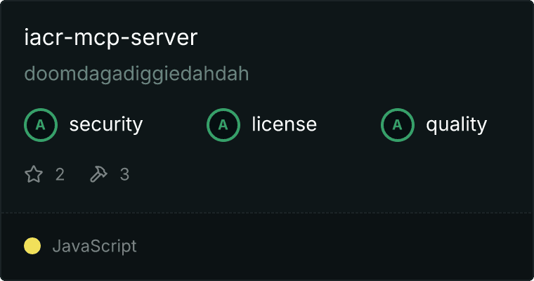 IACR Server MCP server