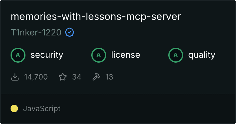 Knowledge Graph Memory Server MCP server