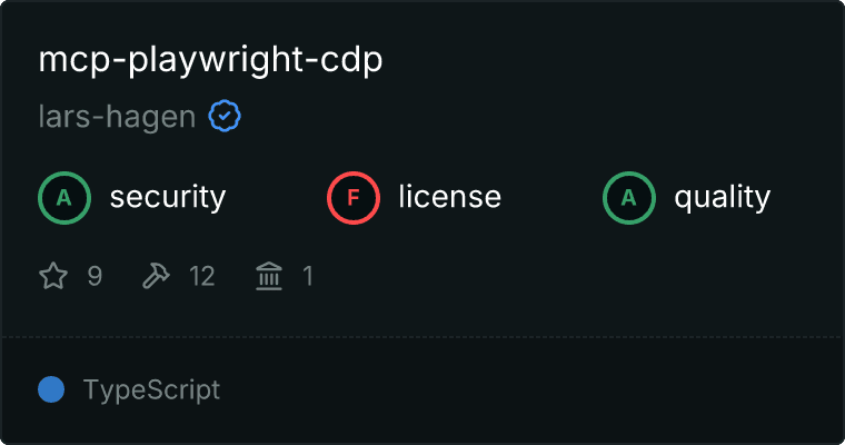 Playwright CDP MCP server