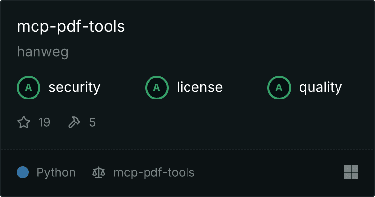 mcp-pdf-tools MCP server