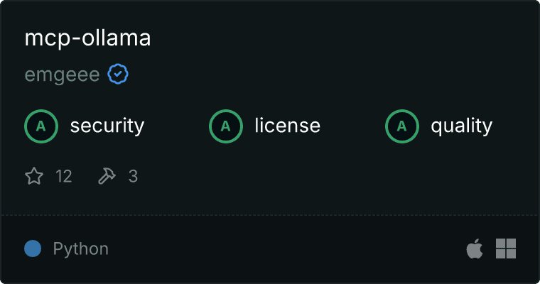 Ollama Server MCP server