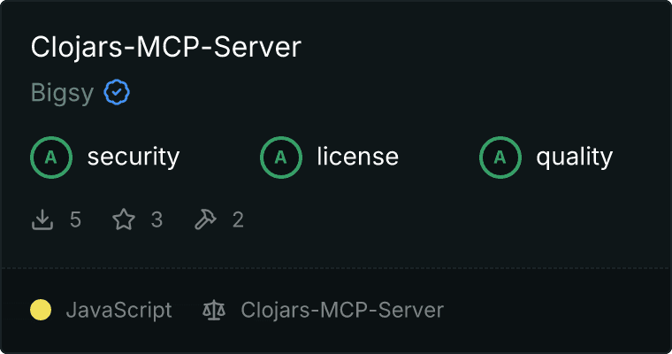 Clojars-MCP-Server MCP server