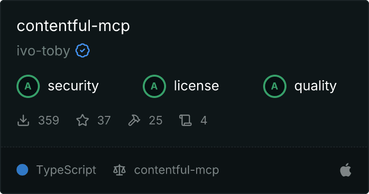 contentful-mcp MCP server