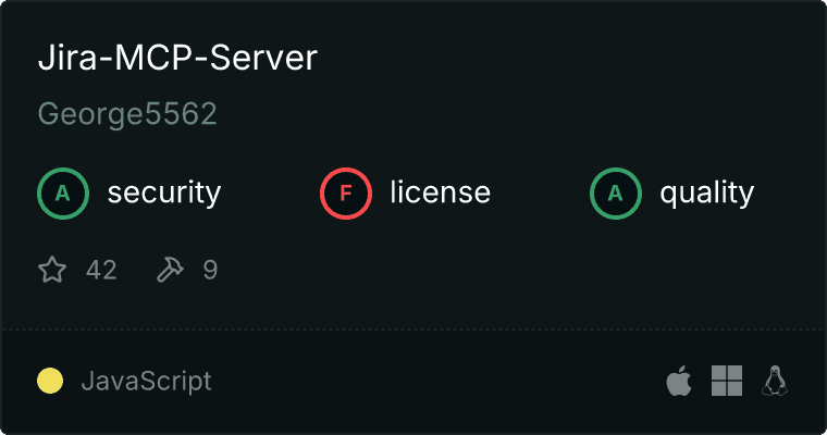 Jira Server MCP server