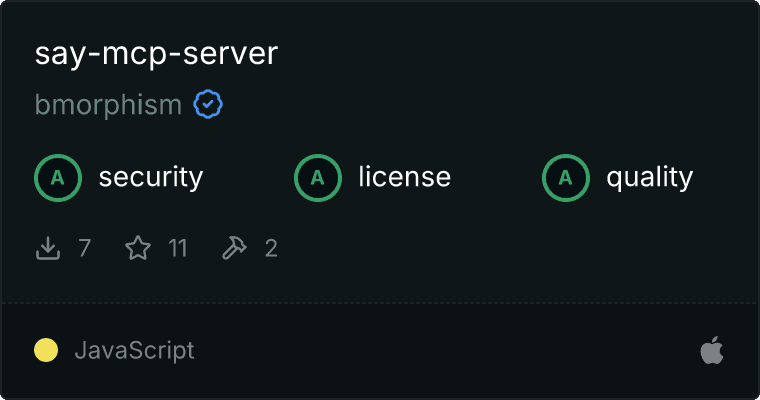 Say Server MCP server
