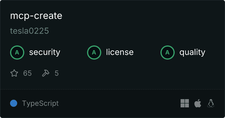 Create Server MCP server