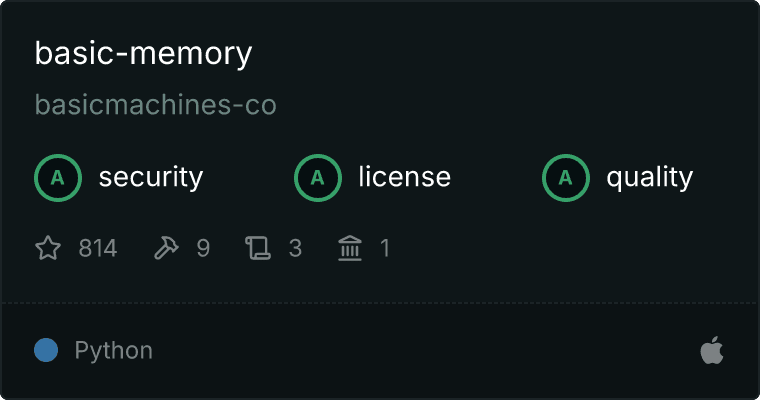 basic-memory MCP server