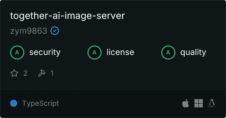 Together AI Image Server MCP server