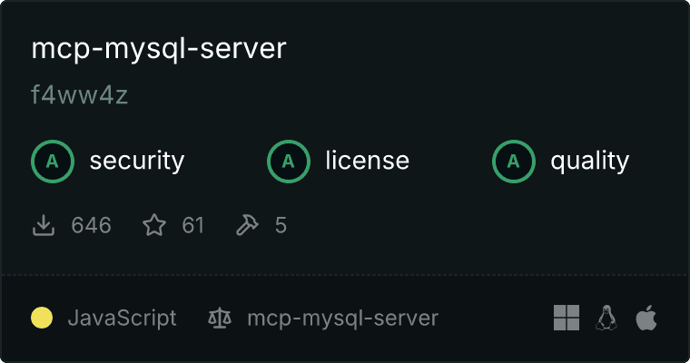 mcp-mysql-server MCP server