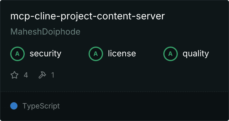 Project Content Server MCP server