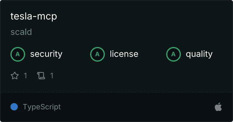Tesla Server MCP server