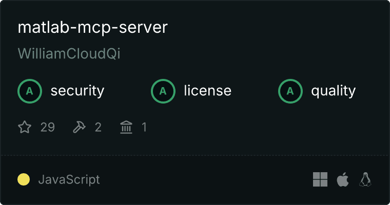MATLAB Server MCP server