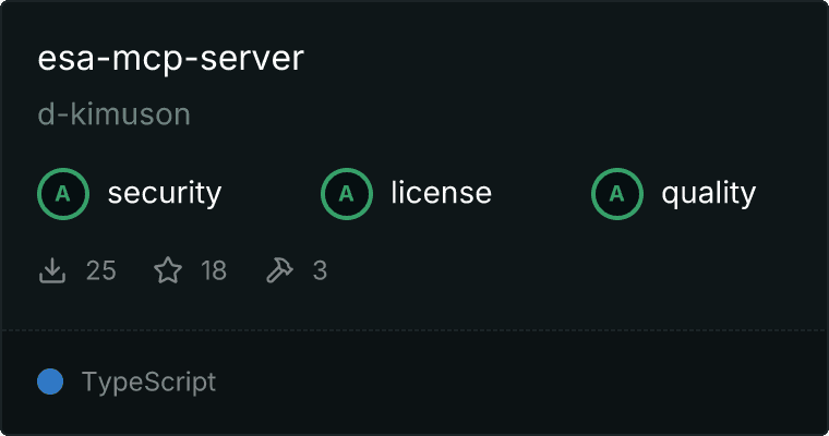 ESA Server MCP server
