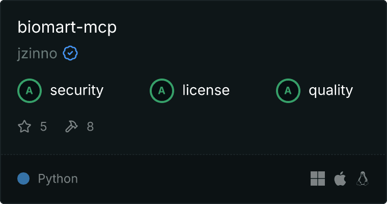 Biomart MCP server