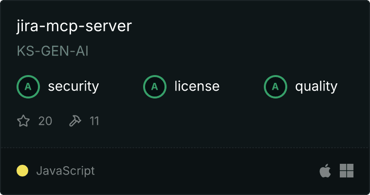 Jira Server MCP server