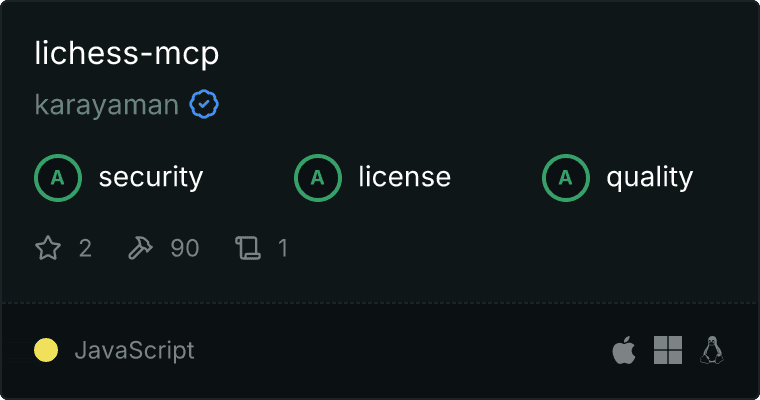 Lichess MCP server