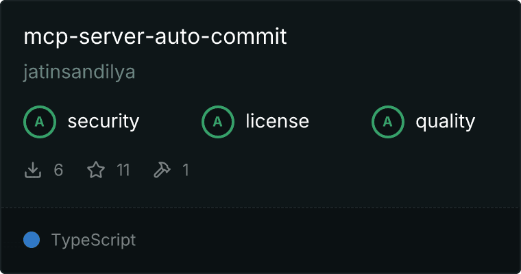 Git Auto Commit Server MCP server