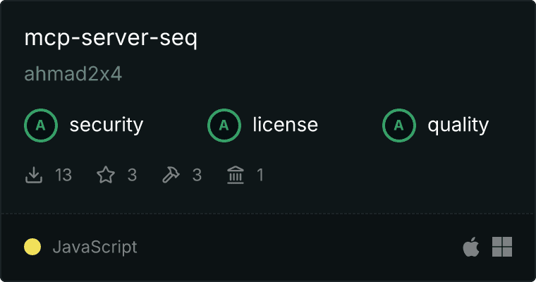 Seq Server MCP server