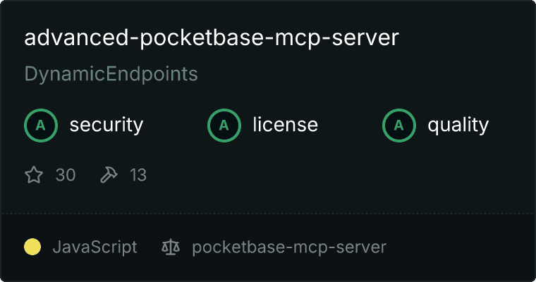 pocketbase-mcp-server MCP server