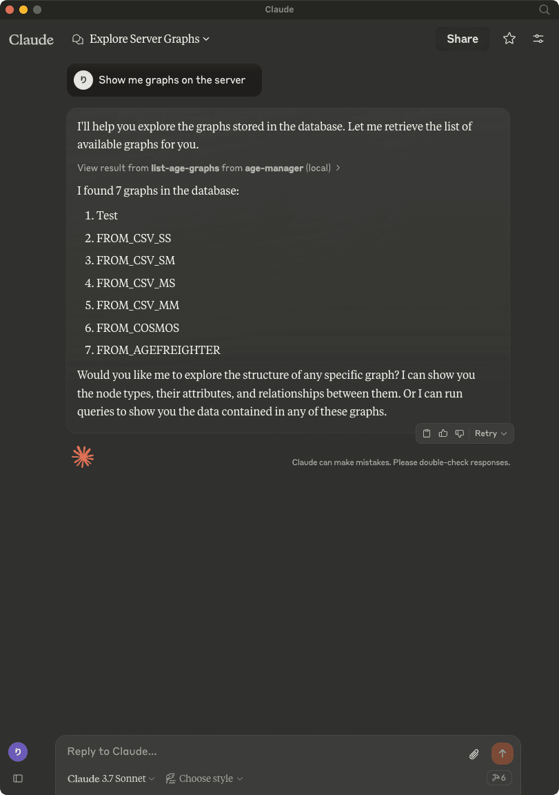 Show me graphs on the server